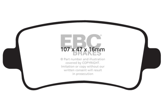 EBC 10+ Buick Allure (Canada) 3.0 Yellowstuff Rear Brake Pads -  Shop now at Performance Car Parts