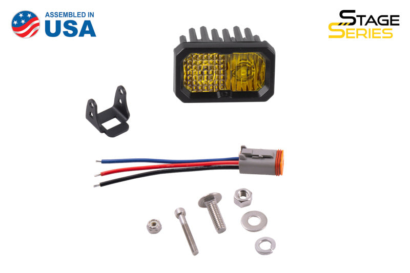 Diode Dynamics Stage Series 2 In LED Pod Sport - Yellow Flood Standard ABL Each -  Shop now at Performance Car Parts