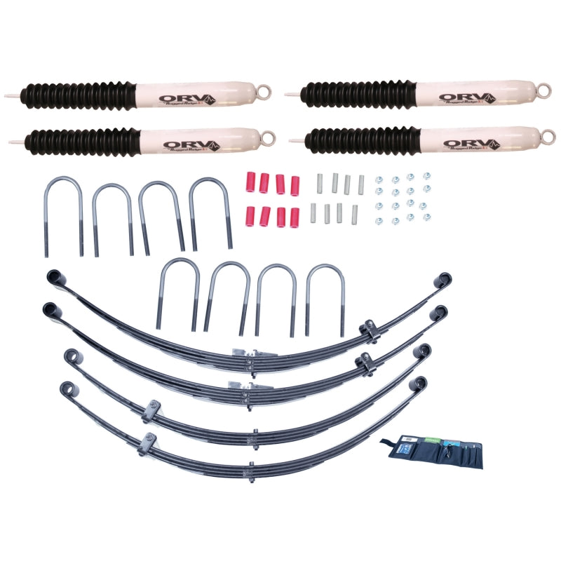Rugged Ridge 4in Lift Kit with Shocks 55-75 Jeep CJ -  Shop now at Performance Car Parts