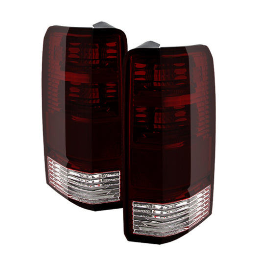 Xtune Dodge Nitro 07-11 OEM Style Tail Lights Red Smoked ALT-JH-DNIT07-OE-RSM