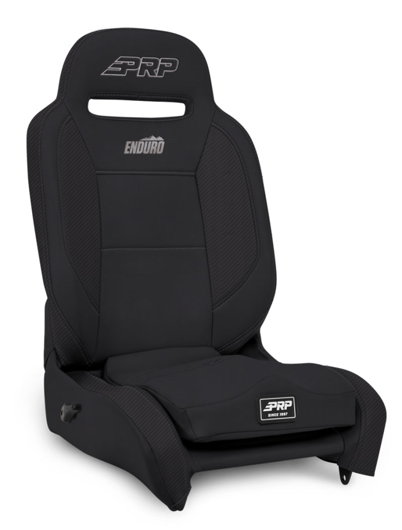 PRP Enduro Elite Reclining Suspension Seat (Driver Side)- Black Vinyl/Black -  Shop now at Performance Car Parts