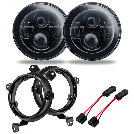 Oracle Jeep Wrangler JL/Gladiator JT 7in. High Powered LED Headlights (Pair) - No Halo -  Shop now at Performance Car Parts
