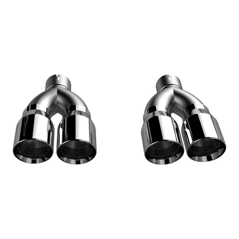 QTP 15-18 Dodge Challenger 5.7L 304SS Screamer Exhaust 3in Quad Tip Adapter -  Shop now at Performance Car Parts
