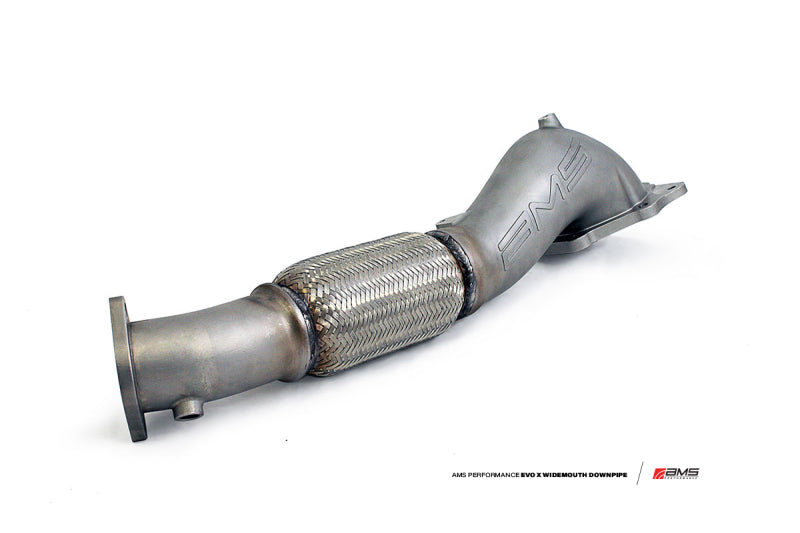 AMS Performance 08-15 Mitsubishi EVO X Widemouth Downpipe w/Turbo Outlet Pipe -  Shop now at Performance Car Parts