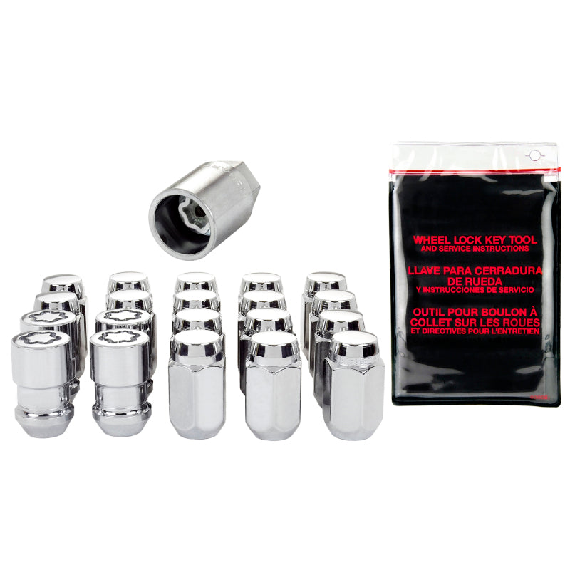 McGard 5 Lug Hex Install Kit w/Locks (Cone Seat Nut) M12X1.5 / 13/16 Hex / 1.5in. Length - Chrome -  Shop now at Performance Car Parts
