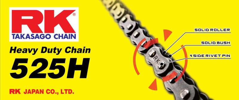 RK Chain RK-M 525H-120L - Natural -  Shop now at Performance Car Parts