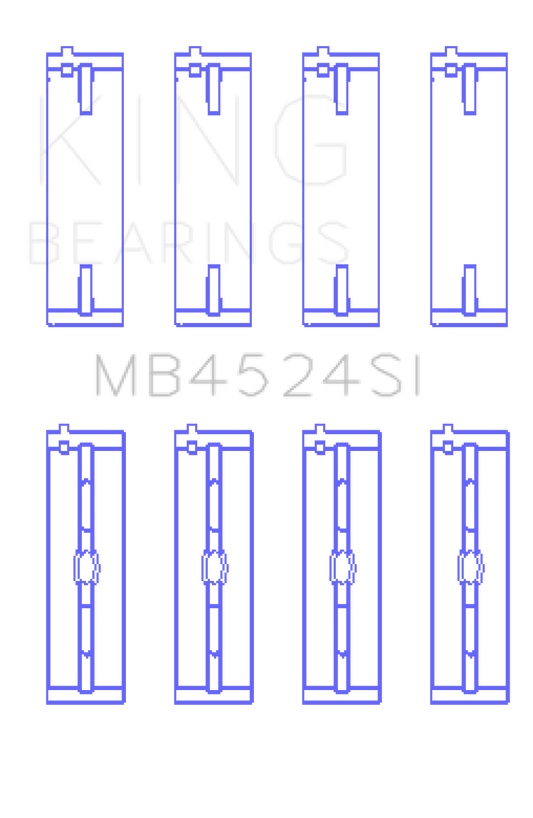King Bearings Nissan VR38DETT VQ35HR VQ37HR Performance Crankshaft Main Bearings (Size +0.25) -  Shop now at Performance Car Parts