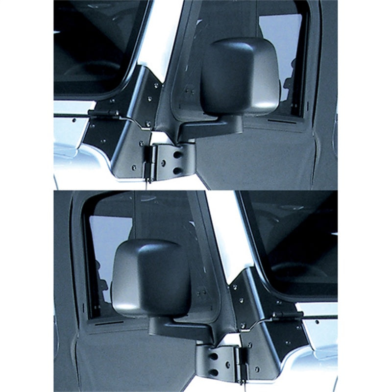 Omix Door Mirror Kit Black- 87-06 Jeep Wrangler -  Shop now at Performance Car Parts
