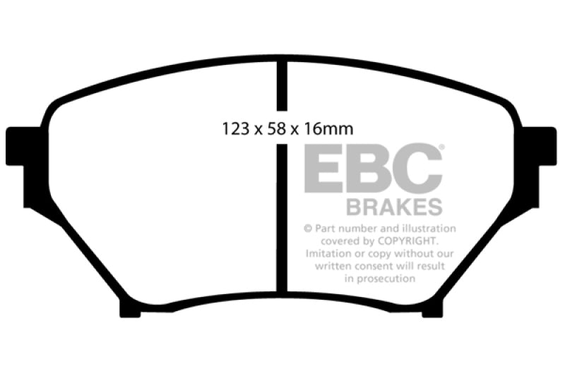 EBC 01-03 Mazda Miata MX5 1.8 (Sports Suspension) Greenstuff Front Brake Pads -  Shop now at Performance Car Parts