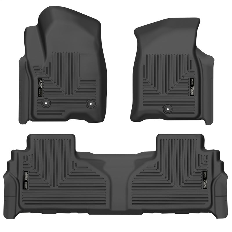 Husky Liners 21-23 Suburban/Tahoe/Yukon/Yukon XL Weatherbeater Front & 2nd Seat Floor Liners - Black -  Shop now at Performance Car Parts