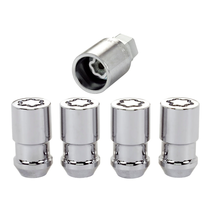 McGard Wheel Lock Nut Set - 4pk. (Cone Seat) 1/2-20 / 3/4 & 13/16 Dual Hex / 1.66in. Length - Chrome -  Shop now at Performance Car Parts