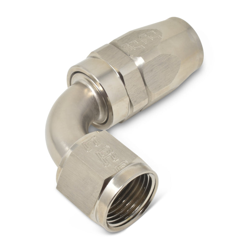 Russell Performance -6 AN Endura 90 Degree Full Flow Hose End -  Shop now at Performance Car Parts