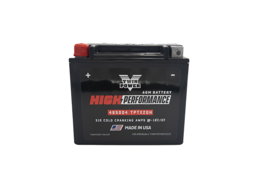 Twin Power YTX-20H High Performance Battery Replaces H-D 65991-82B Made in USA -  Shop now at Performance Car Parts