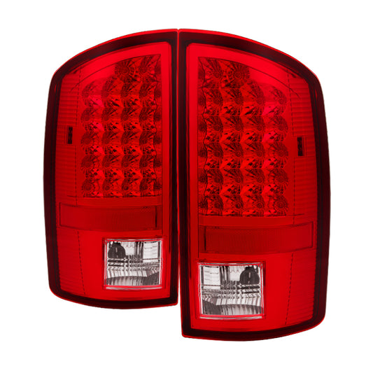 Xtune Dodge Ram 07-08 1500 / Ram 07-09 2500/3500 LED Tail Lights Red Clear ALT-JH-DR07-LED-RC