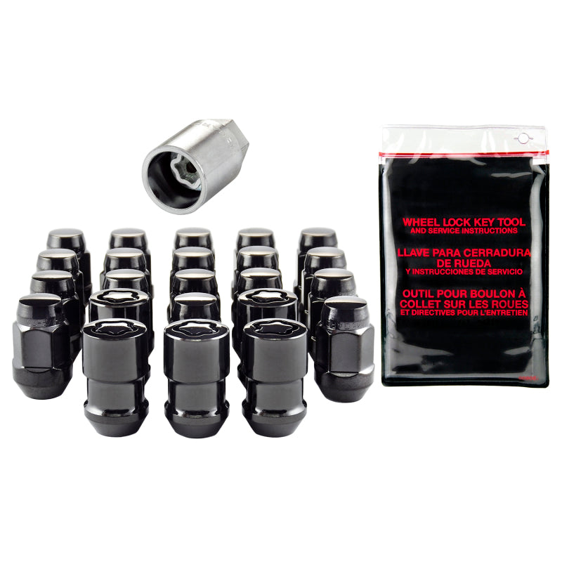 McGard Jeep Wrangler Install Kit (Cone Seat Bulge) 1/2-20 / 3/4 Hex / (18 Lug Nuts / 5 Locks) - Blk -  Shop now at Performance Car Parts