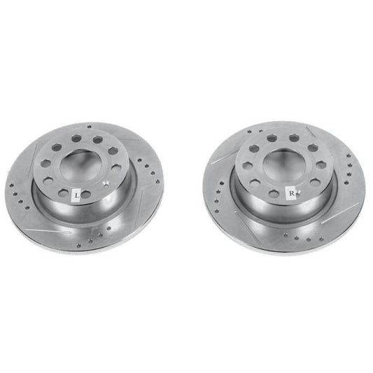 Power Stop 2016 Volkswagen Eos Front or Rear Evolution Drilled & Slotted Rotors - Pair -  Shop now at Performance Car Parts
