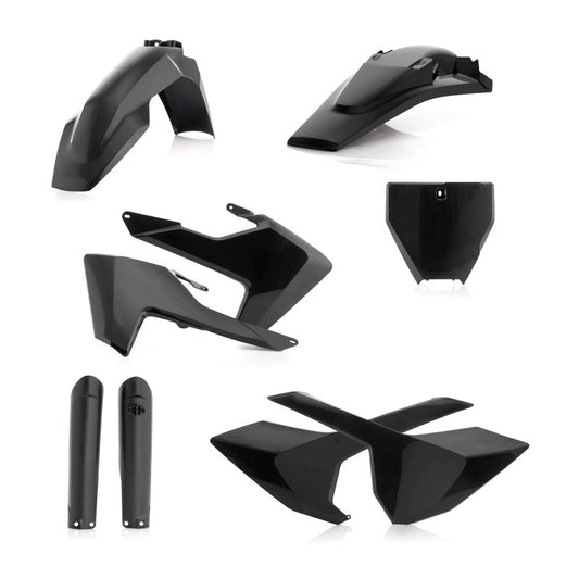 Acerbis 16-18 Husqvarna TC125/ FC250-450/ TC250/ TX300/ FX350/450 Full Plastic Kit - Black