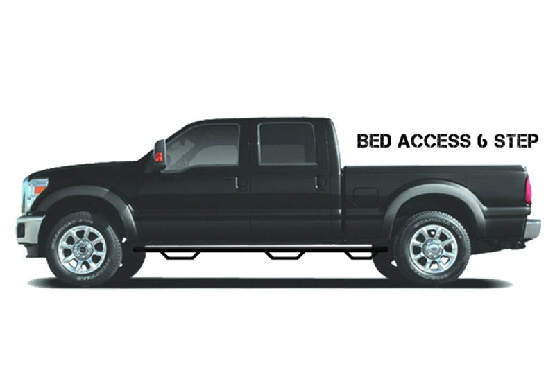 N-Fab Podium LG 99-16 Ford F-250/F-350 Super Duty Crew Cab 6.75ft Bed - Tex Black - Bed Access - 3in -  Shop now at Performance Car Parts