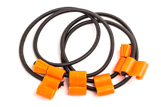 Giant Loop Rubber Boa Straps - Black/Orange