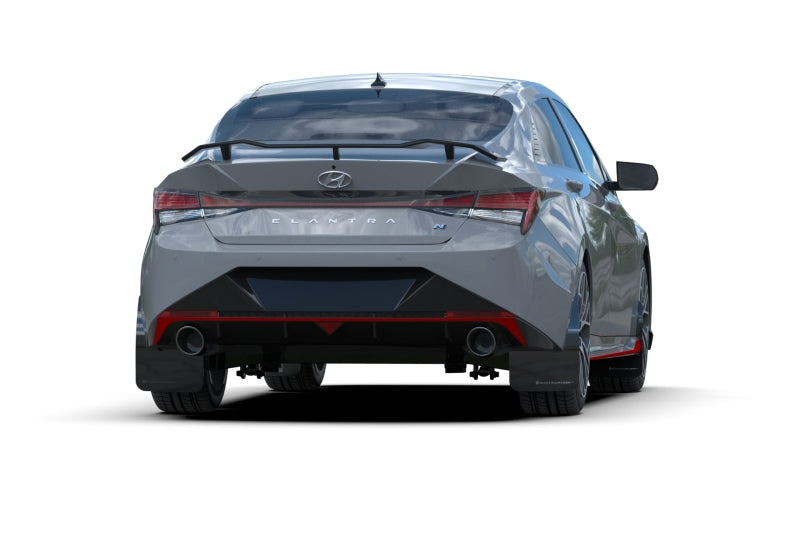 Rally Armor 2022 Hyundai Elantra N & N Line Black UR Mud Flap w/ Red Logo -  Shop now at Performance Car Parts