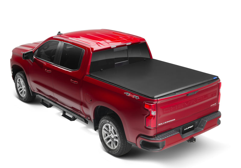 Lund 04-14 Chevy Colorado Styleside (5ft. Bed) Hard Fold Tonneau Cover - Black -  Shop now at Performance Car Parts
