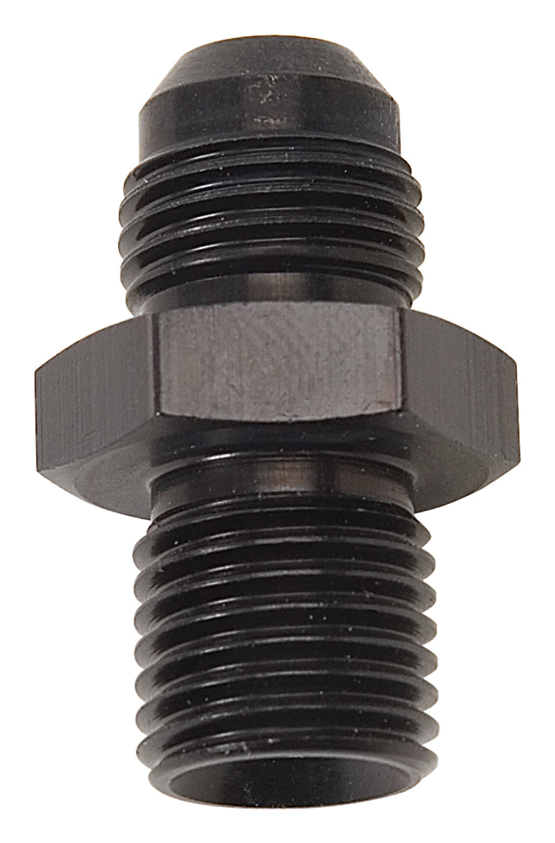 Russell Performance -6 AN Flare to 14mm x 1.5 Metric Thread Adapter (Black ) -  Shop now at Performance Car Parts