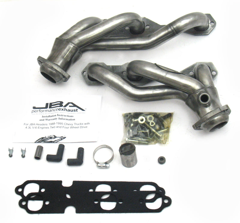 JBA 88-95 GM Truck 4.3L V6 w/o A.I.R. Injection 1-1/2in Primary Raw 409SS Cat4Ward Header -  Shop now at Performance Car Parts