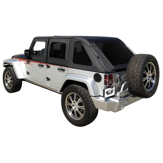 Rampage 2007-2018 Jeep Wrangler(JK) Unlimited Frameless Soft Top Kit - Black Diamond