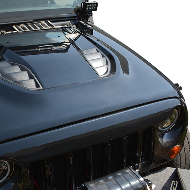 DV8 Offroad 07-18 Jeep Wrangler JK Rubicon 10th Anniversary Replica Hood -  Shop now at Performance Car Parts