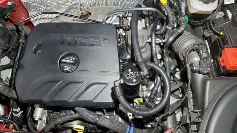 J&L 20-23 Buick Encore GX / Chevrolet Trailblazer Driver Side Oil Separator 3.0 - Black Anodized -  Shop now at Performance Car Parts