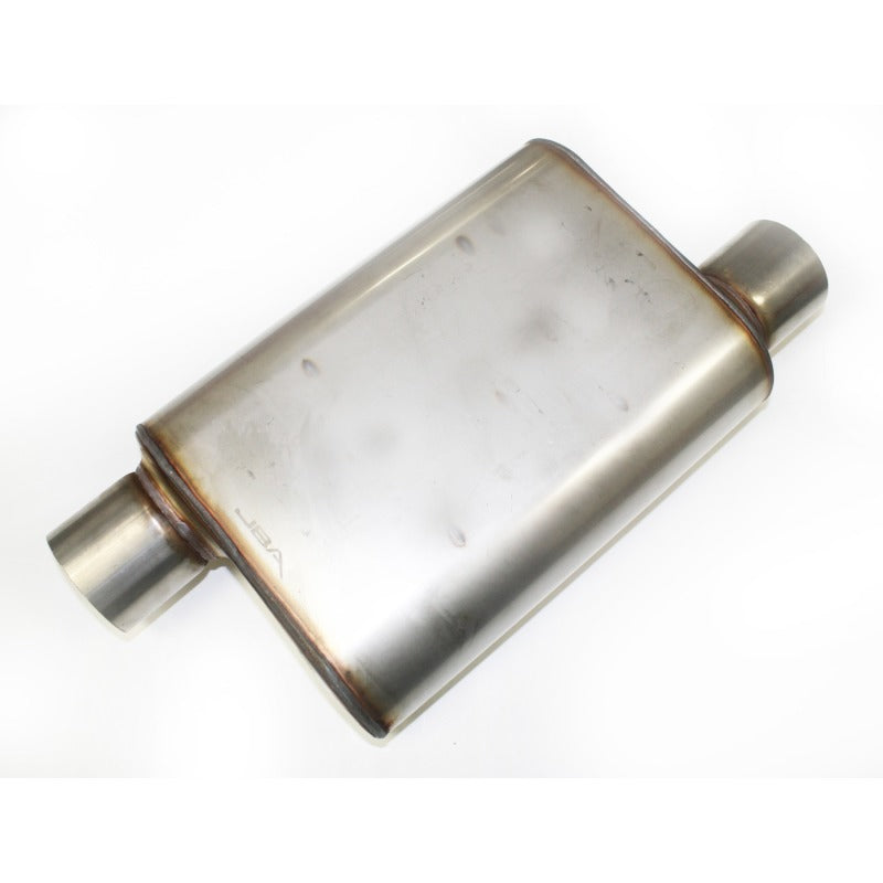 JBA Universal Chambered Style 304SS Muffler 13x9.75x4in 3in Inlet Diameter Offset/Offset -  Shop now at Performance Car Parts