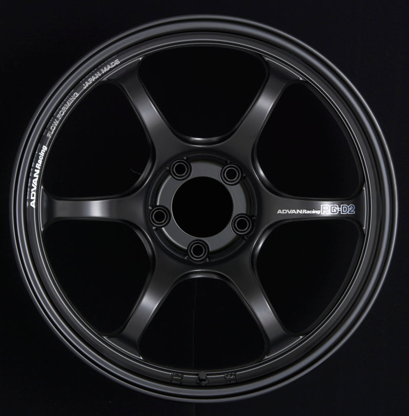 Advan RG-D2 18x9.5 +35 5-120 Semi Gloss Black Wheel - Performance Car Parts