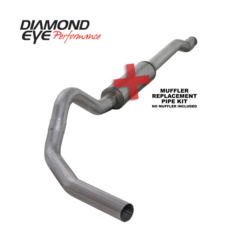 Diamond Eye KIT 4in CB MFLR RPLCMENT PIPE SGL AL: 03-07 FORD 6.0L F250/F350 (Extended Cab Only) -  Shop now at Performance Car Parts