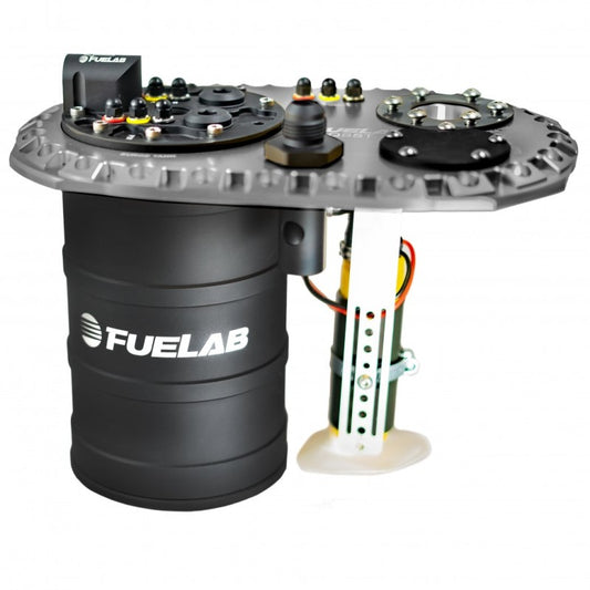 Fuelab Quick Service Surge Tank w/49442 Lift Pump & Dual 340LPH Pumps - Titanium -  Shop now at Performance Car Parts