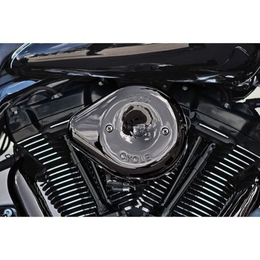 S&S Cycle 17-23 M8 Models Lava Chrome Stealth Teardrop Air Cleaner Kit