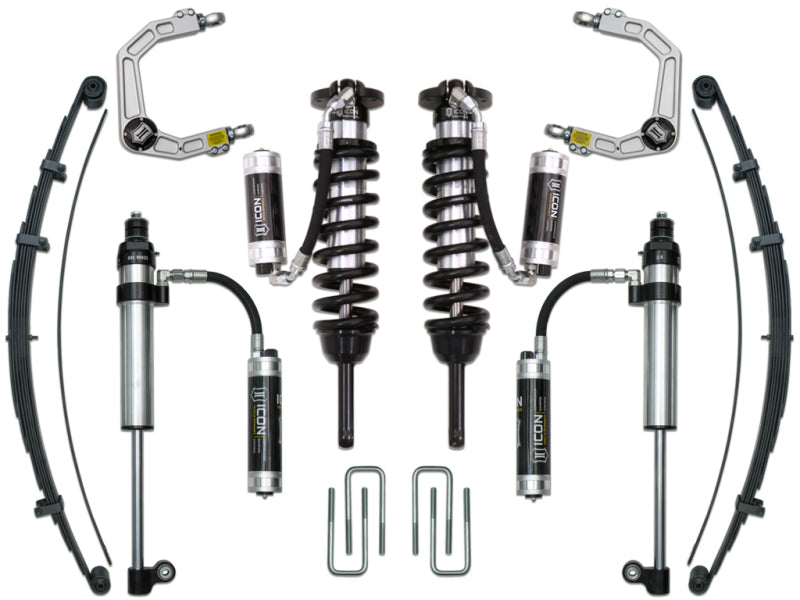ICON 05-15 Toyota Tacoma 0-3.5in/16-17 Toyota Tacoma 0-2.75in Stage 9 Suspension System w/Billet Uca -  Shop now at Performance Car Parts