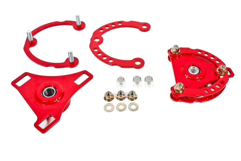 BMR 15-17 S550 Mustang Caster Camber Plates - Red - Performance Car Parts