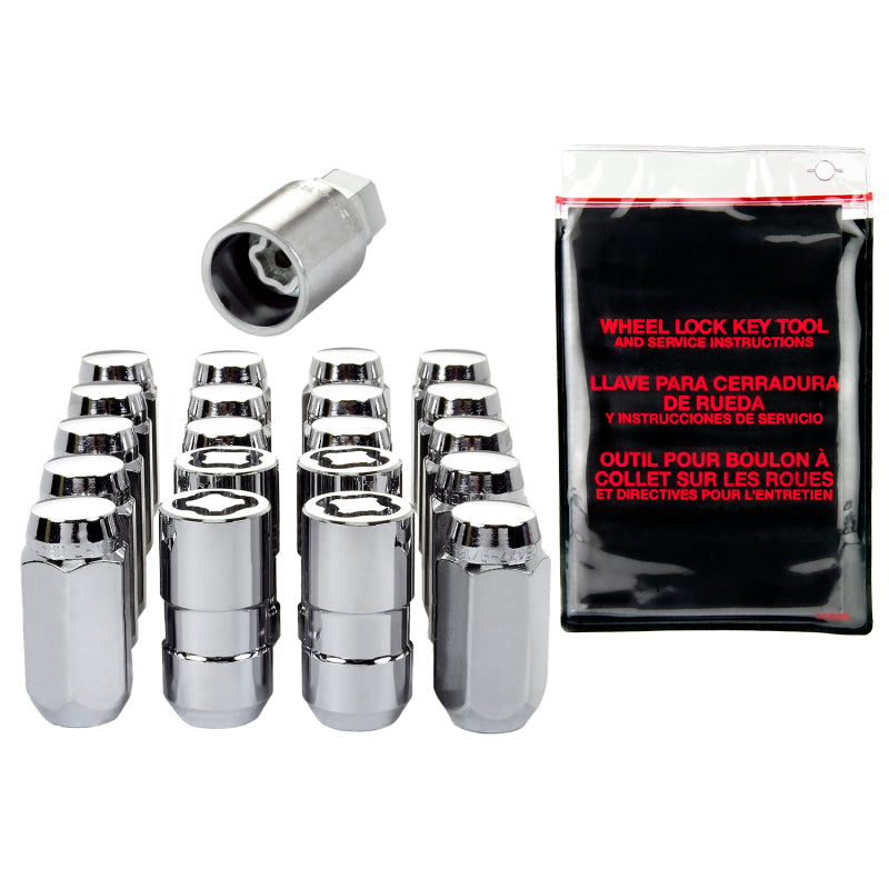 McGard 5 Lug Hex Install Kit w/Locks (Cone Seat Nut) M14X1.5 / 22mm Hex / 1.635in. Length - Chrome -  Shop now at Performance Car Parts
