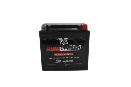 Twin Power YTX-14L High Performance Battery Replaces H-D 65958-04 Made in USA -  Shop now at Performance Car Parts