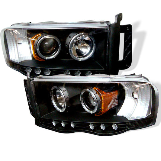 Spyder Dodge Ram 1500 02-05/Ram 2500 03-05 Projector Headlights LED Halo LED Blk PRO-YD-DR02-HL-BK -  Shop now at Performance Car Parts