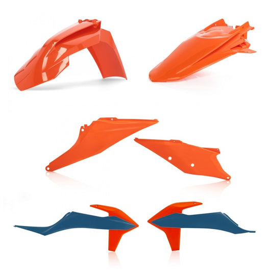 Acerbis 20-23 KTM 150-500 XCF-W/ XC-W-tpi/ EXC-tpi/ EXC-F Plastic Kit - Orange/Blue Original 22