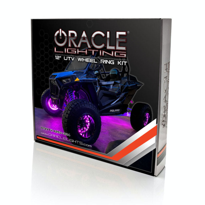 Oracle LED Illuminated Wheel Rings for UTV/ATV & SXS Vehicles - ColorSHIFT w/o Controller -  Shop now at Performance Car Parts