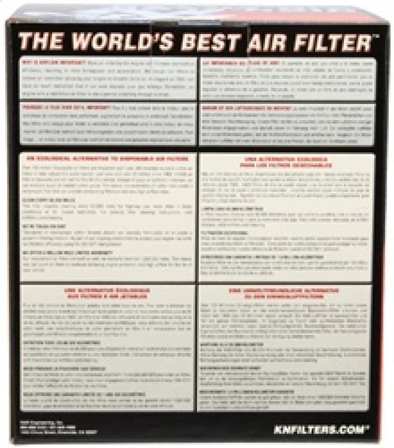 K&N Universal Clamp-On Air Filter 3in FLG / 6in B / 4-1/2in T / 6in H -  Shop now at Performance Car Parts