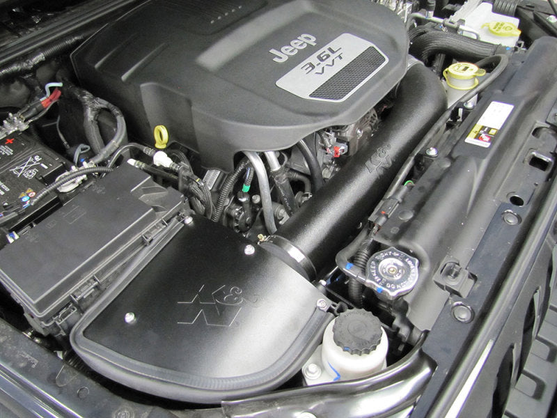 K&N 12-14 Jeep Wrangler V6 3.6L Performance Intake Kit