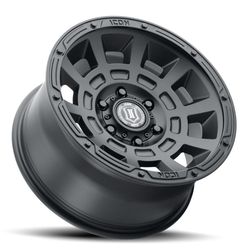ICON Thrust 17x8.5 6x5.5 0mm Offset 4.75in BS Satin Black Wheel -  Shop now at Performance Car Parts