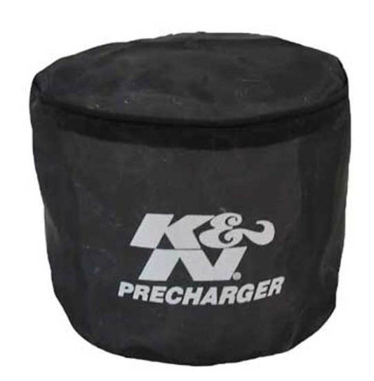 K&N Universal Precharger Round Straight Air Filter Wrap Black