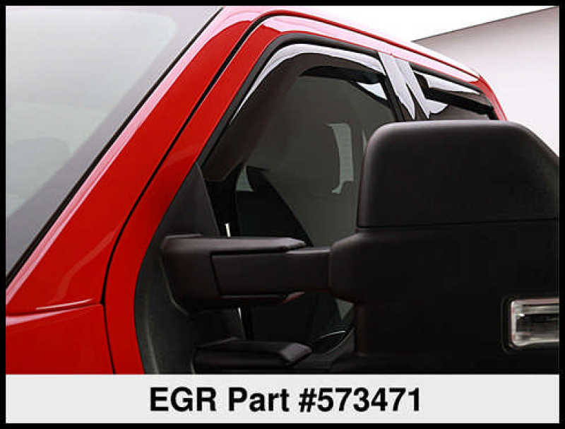 EGR 15+ Ford F150 Super Cab In-Channel Window Visors - Set of 4 (573471) -  Shop now at Performance Car Parts