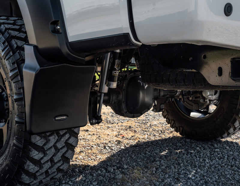 Bushwacker 14-21 Toyota Tundra Trail Armor Rear Mud Flaps (Fits Pocket Style Flare) -  Shop now at Performance Car Parts