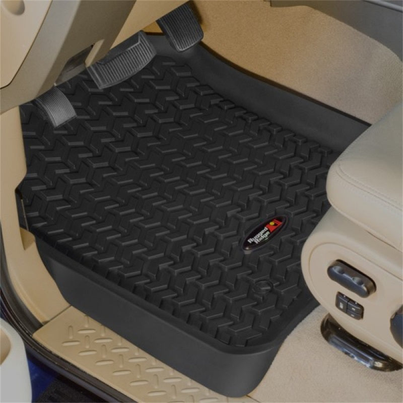 Rugged Ridge Floor Liner Front Black 2012-2016 Ford F-250 / F-350 Regular / Extended -  Shop now at Performance Car Parts