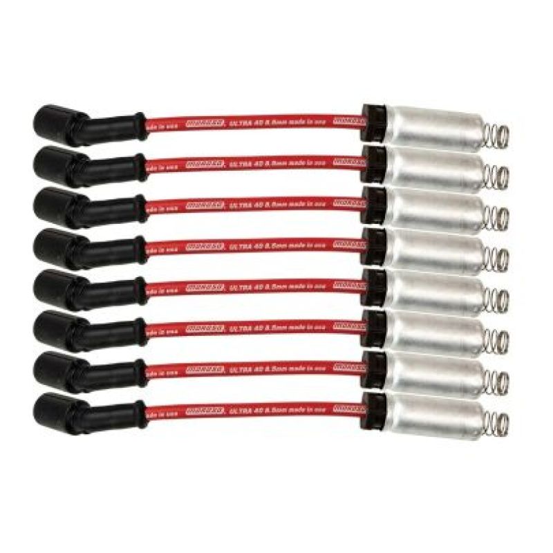 Moroso GM LS/LT 8.5mm Ultra 40 9.75in Long Wire Set w/Alum Heatshield - Red -  Shop now at Performance Car Parts